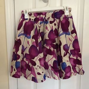 Women’s floral mini skirt